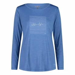 Maglia leggera da donna in jersey melange