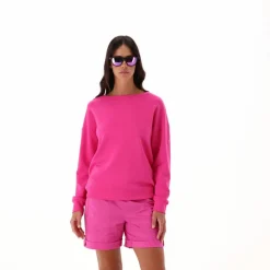 Maglia Manica Lunga in Light French Terry Stretch da Donna