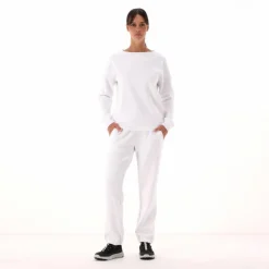 Maglia Manica Lunga in Light French Terry Stretch da Donna