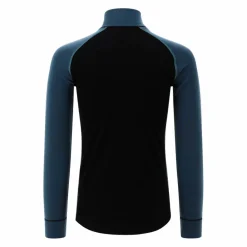 Maglia termica a maniche lunghe in merino con mezza zip da uomo Unlimitech