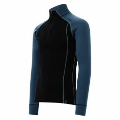 Maglia termica a maniche lunghe in merino con mezza zip da uomo Unlimitech