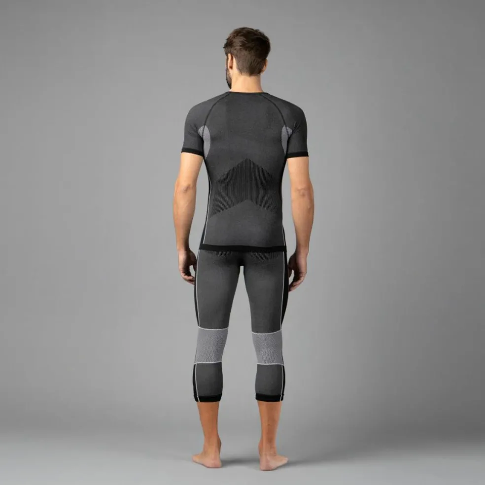 Maglia termica a maniche corte da uomo senza cuciture