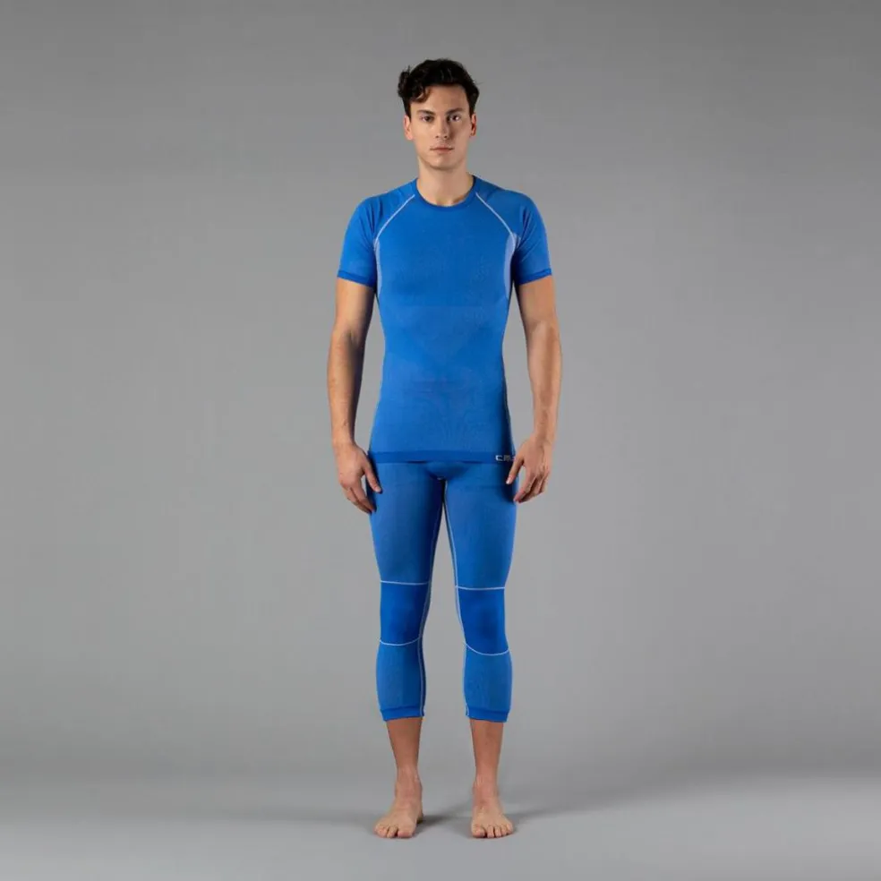 Maglia termica a maniche corte da uomo senza cuciture
