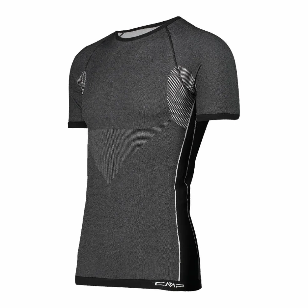 Maglia termica a maniche corte da uomo senza cuciture