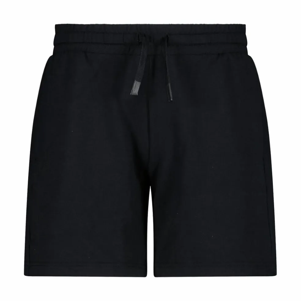 Pantaloncini elasticizzati da donna in cotone french terry