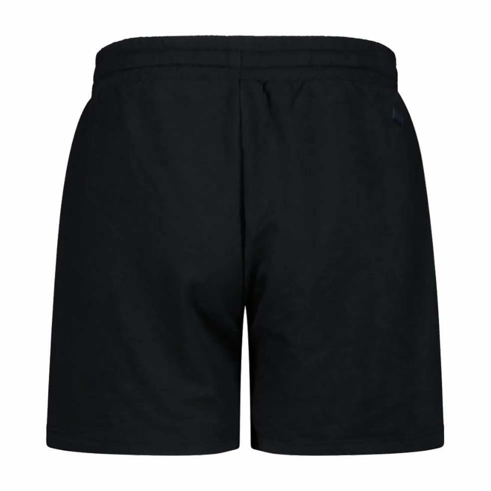 Pantaloncini elasticizzati da donna in cotone french terry