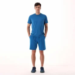 Pantaloncini elasticizzati da uomo in cotone french terry