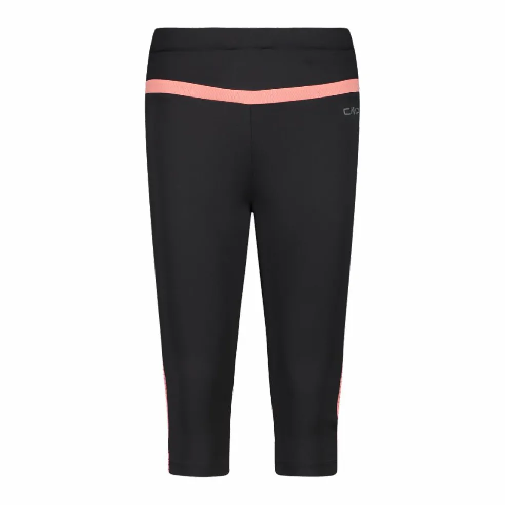 Pantalone 3/4 da donna in poliestere 4-way stretch.