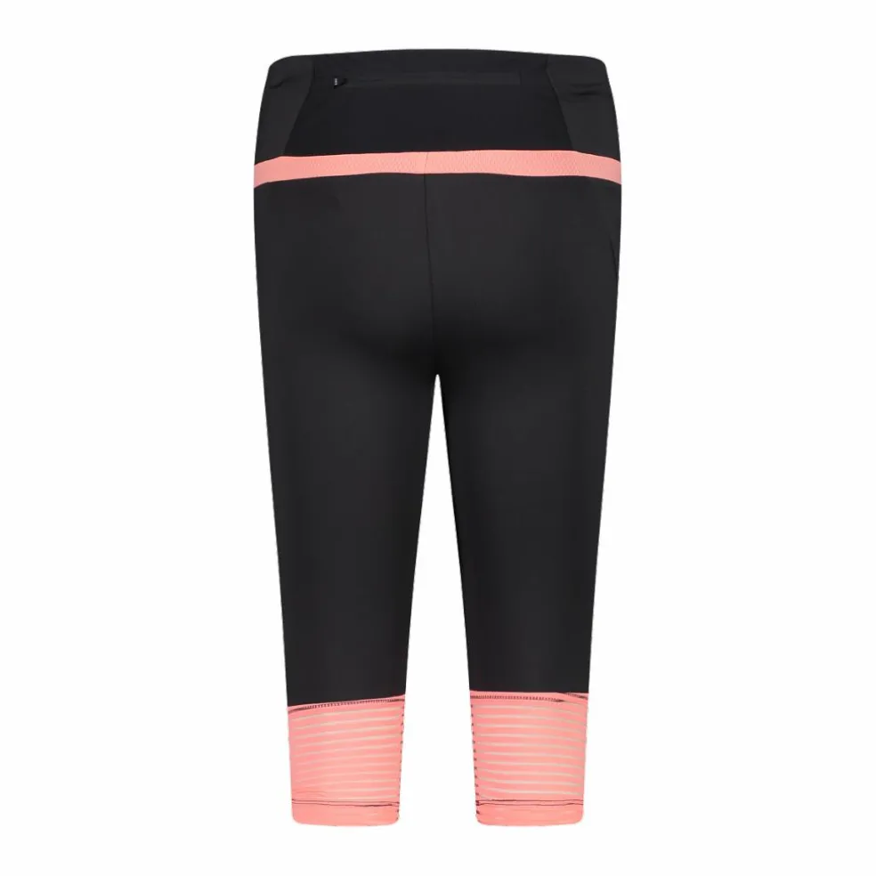 Pantalone 3/4 da donna in poliestere 4-way stretch.