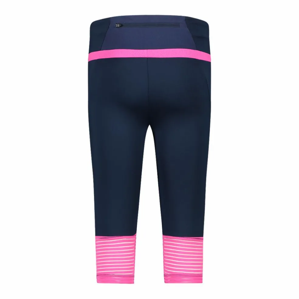 Pantalone 3/4 da donna in poliestere 4-way stretch.