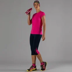 Pantalone 3/4 da donna in poliestere 4-way stretch.