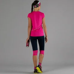 Pantalone 3/4 da donna in poliestere 4-way stretch.