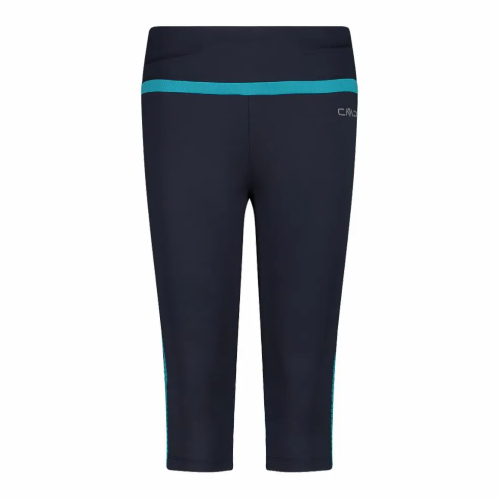 Pantalone 3/4 da donna in poliestere 4-way stretch.