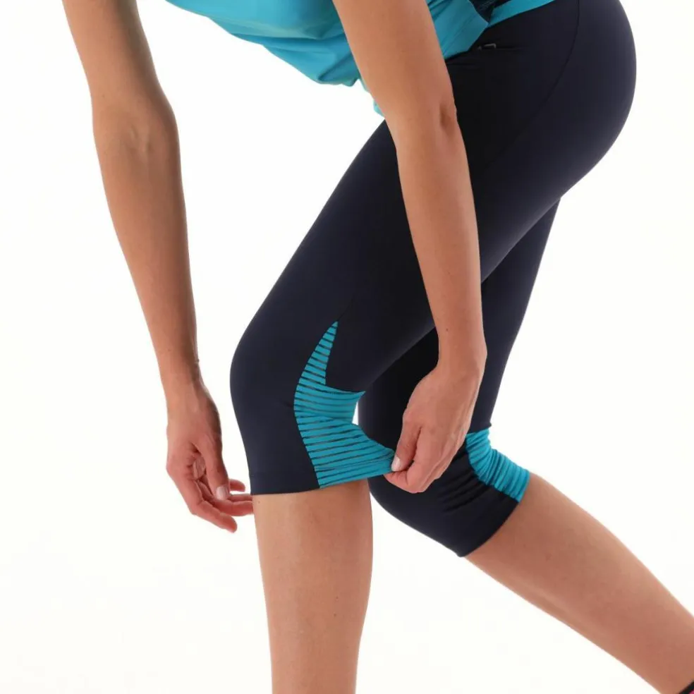 Pantalone 3/4 da donna in poliestere 4-way stretch.