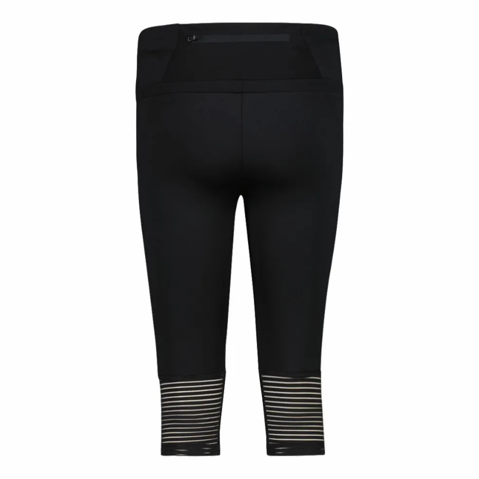 Pantalone 3/4 da donna in poliestere 4-way stretch.