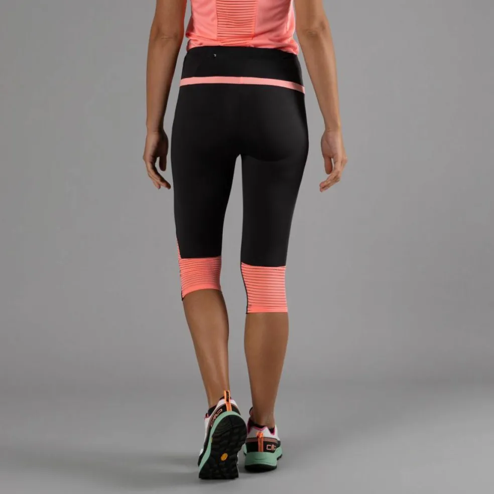 Pantalone 3/4 da donna in poliestere 4-way stretch.