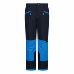 Pantalone da sci da bambini color block in twill