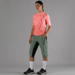 Pantalone free bike da donna con mesh interna removibile e fondello