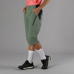 Pantalone free bike da donna con mesh interna removibile e fondello