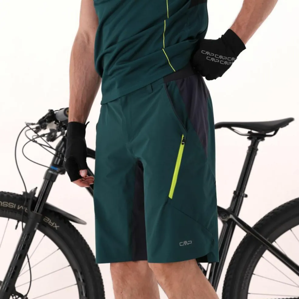 Pantalone free bike da uomo con mesh interna removibile e fondello