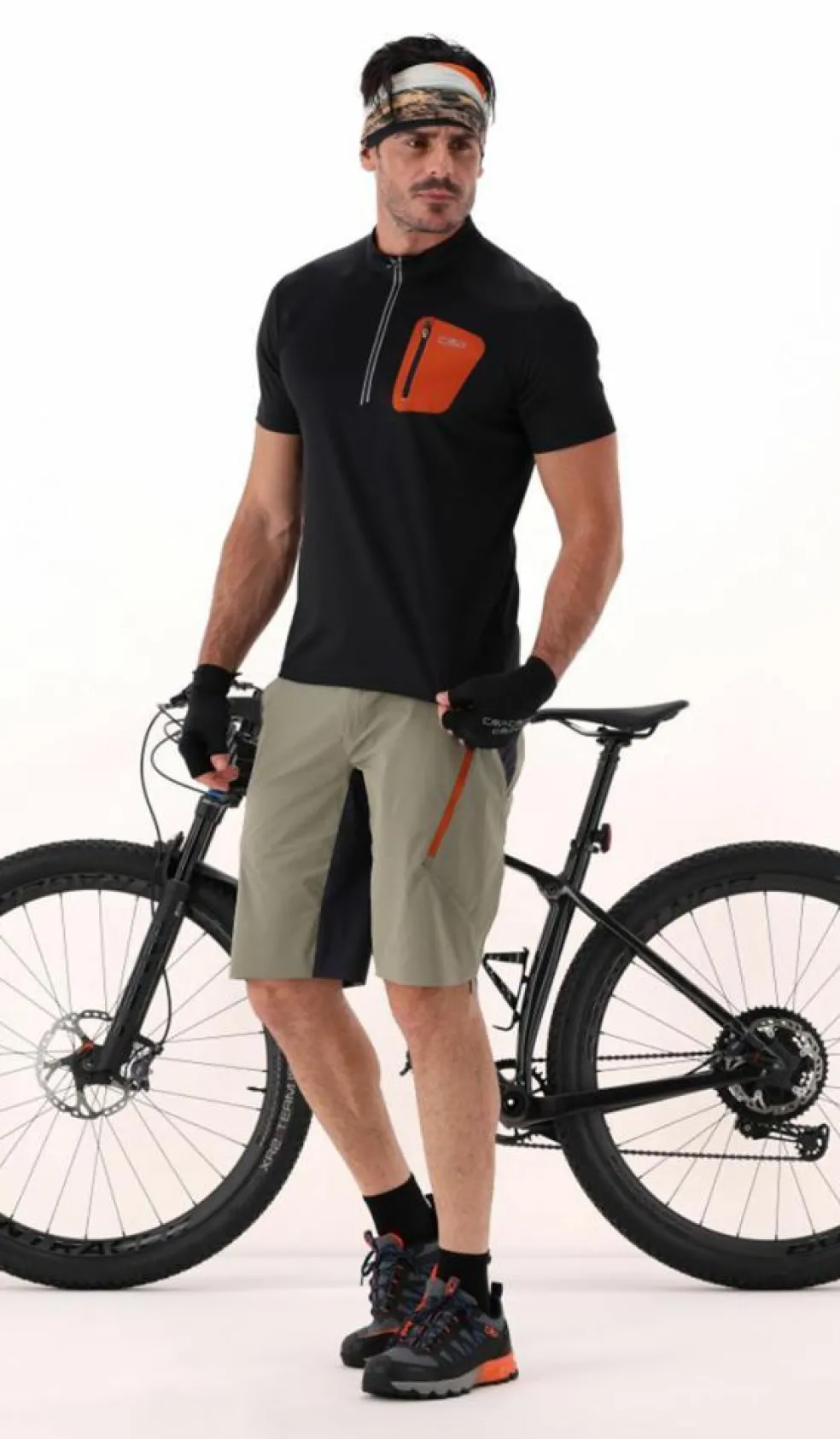 Pantalone free bike da uomo con mesh interna removibile e fondello
