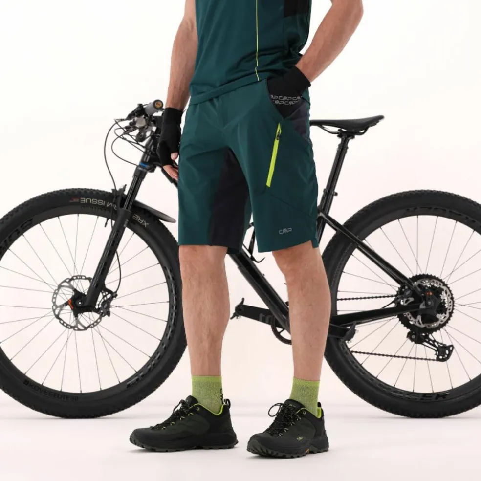 Pantalone free bike da uomo con mesh interna removibile e fondello