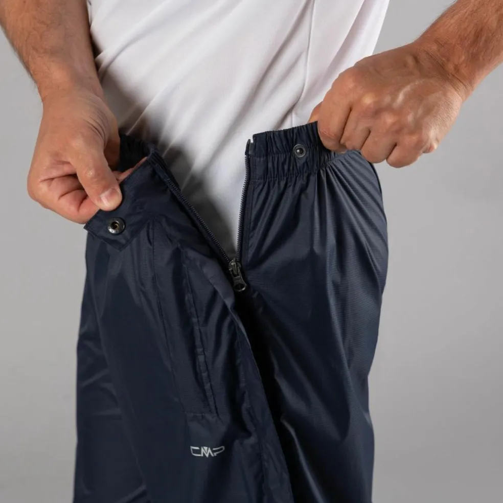 Pantaloni antipioggia da uomo ripiegabili