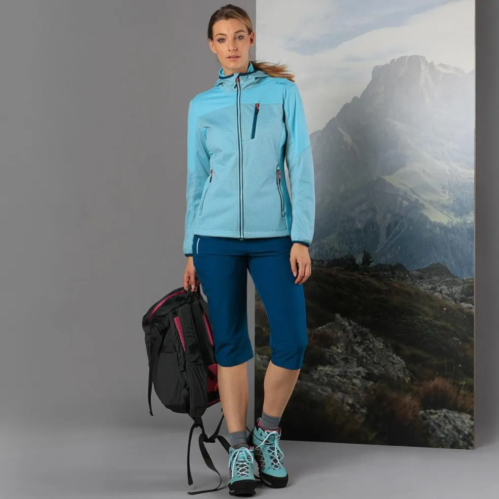 Pantaloni capri trekking donna