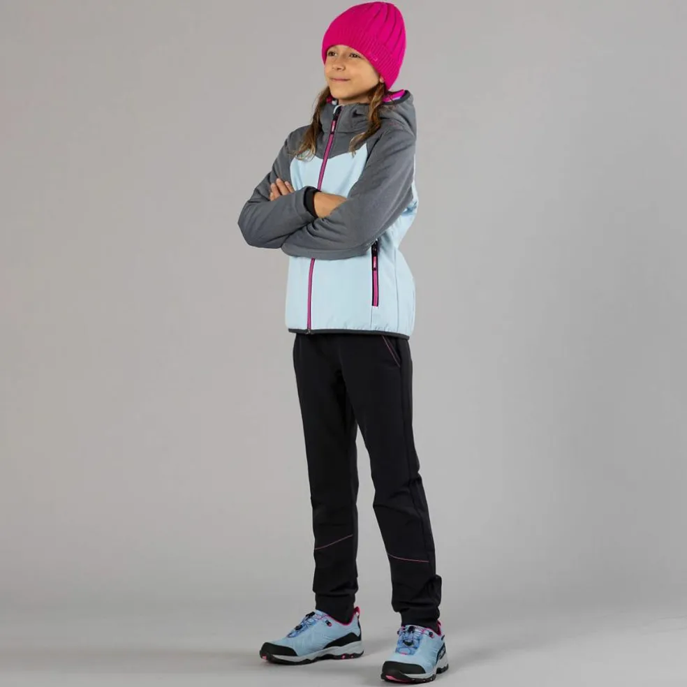 Pantaloni da bambina in poliestere elasticizzato