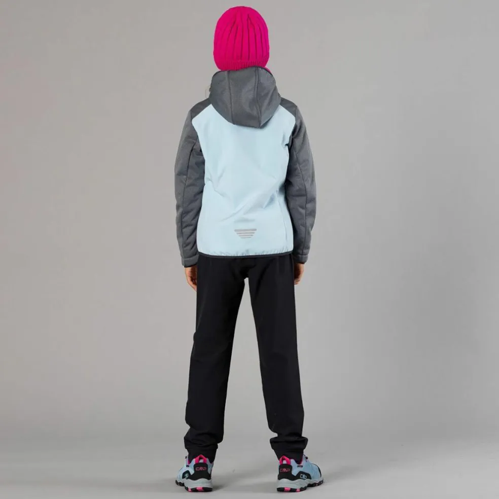 Pantaloni da bambina in poliestere elasticizzato
