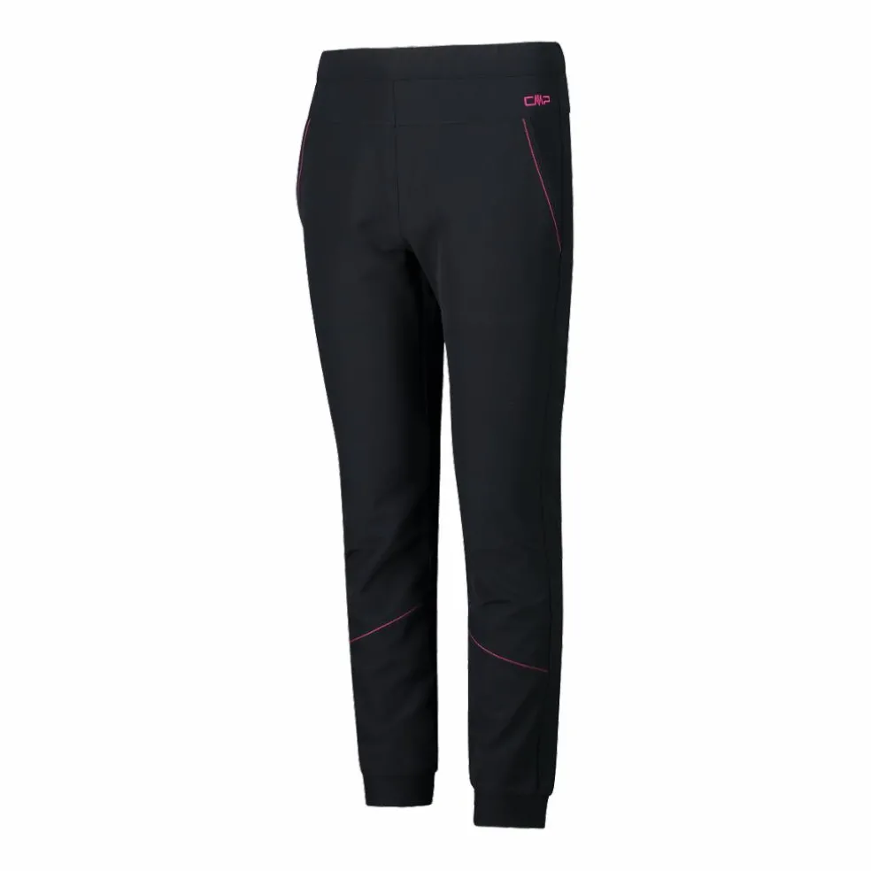 Pantaloni da bambina in poliestere elasticizzato