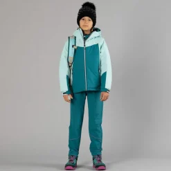 Pantaloni da bambina in poliestere elasticizzato