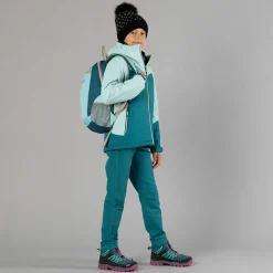 Pantaloni da bambina in poliestere elasticizzato