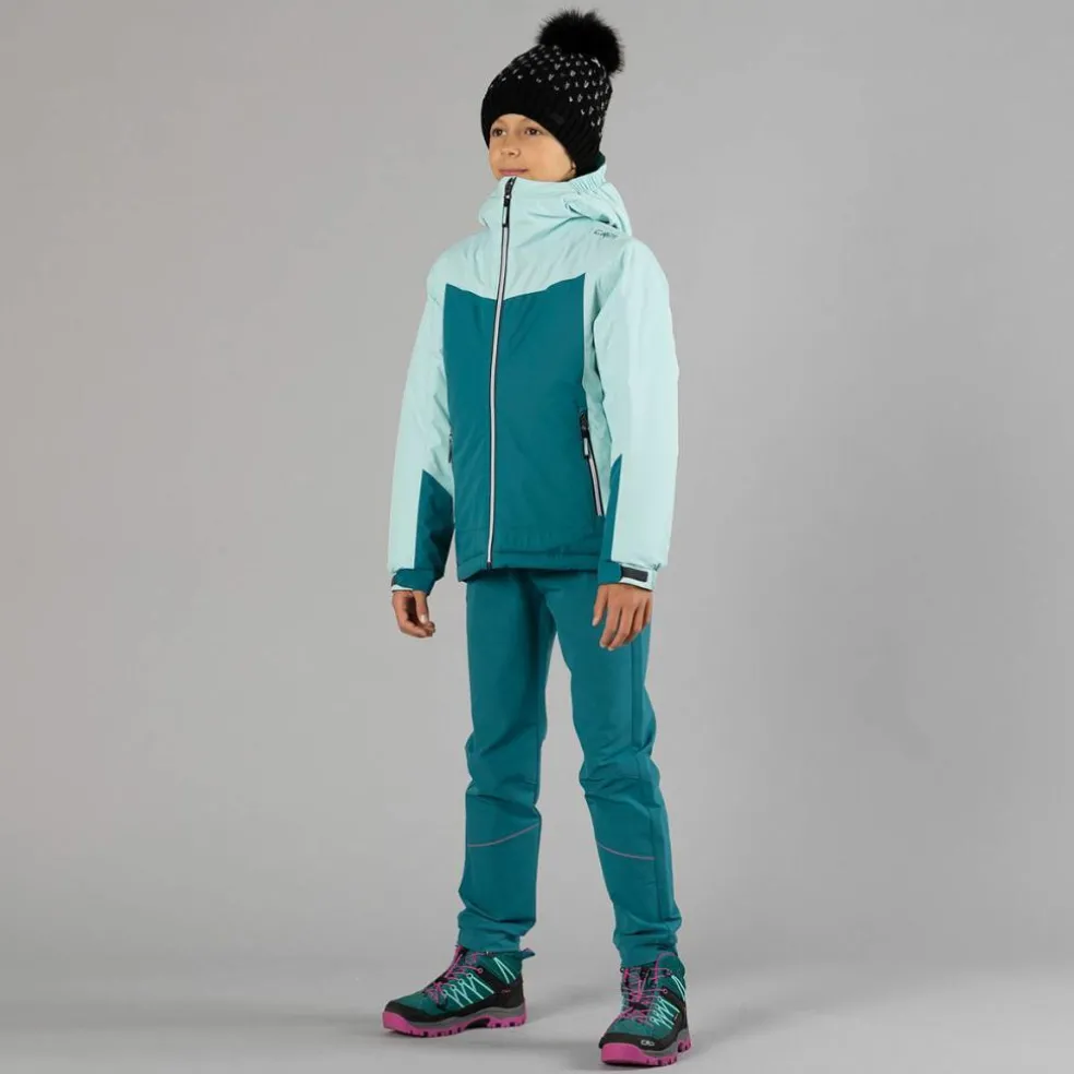 Pantaloni da bambina in poliestere elasticizzato