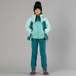 Pantaloni da bambina in poliestere elasticizzato