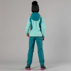Pantaloni da bambina in poliestere elasticizzato