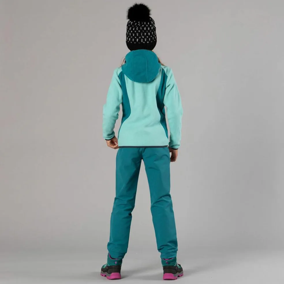 Pantaloni da bambina in poliestere elasticizzato