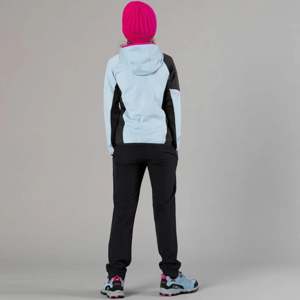 Pantaloni da bambina in poliestere elasticizzato