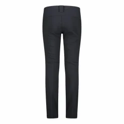 Pantaloni da bambina in softshell slim fit con fondo largo