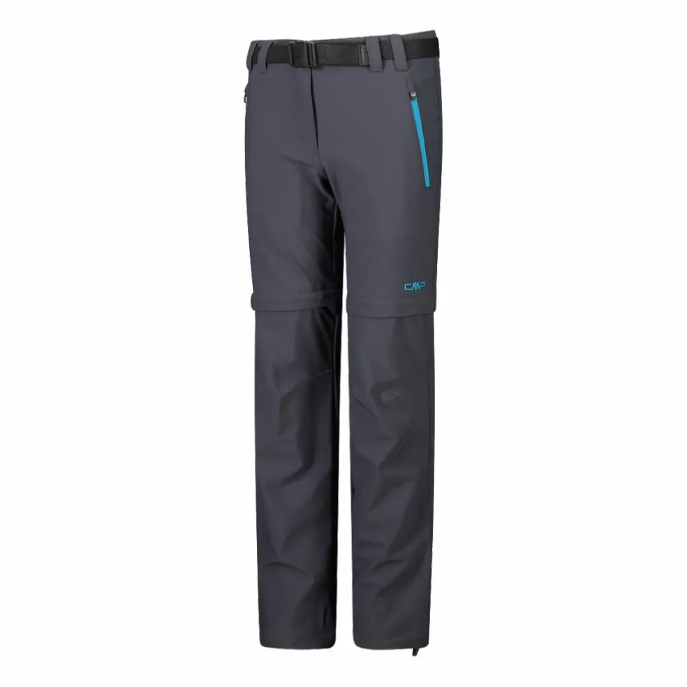 Pantaloni da bambina zip-off tessuto elasticizzato