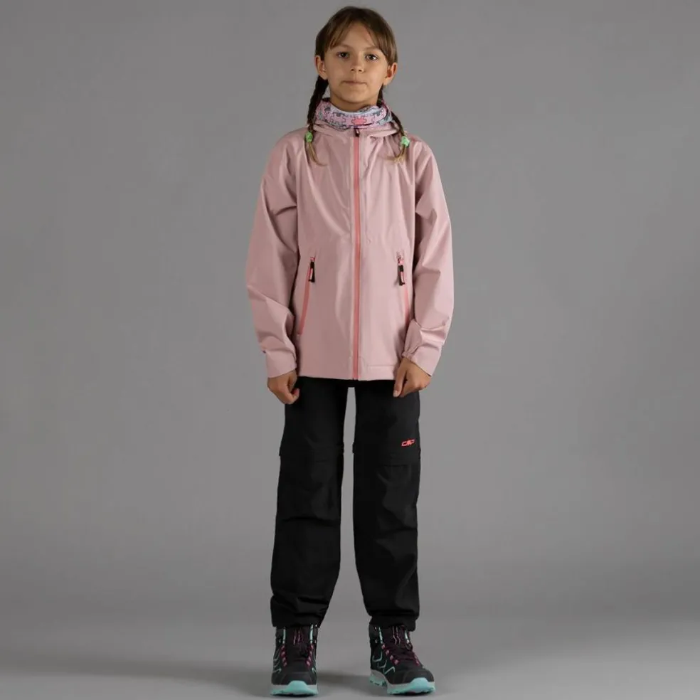 Pantaloni da bambina zip-off tessuto elasticizzato