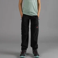 Pantaloni da bambina zip-off tessuto elasticizzato