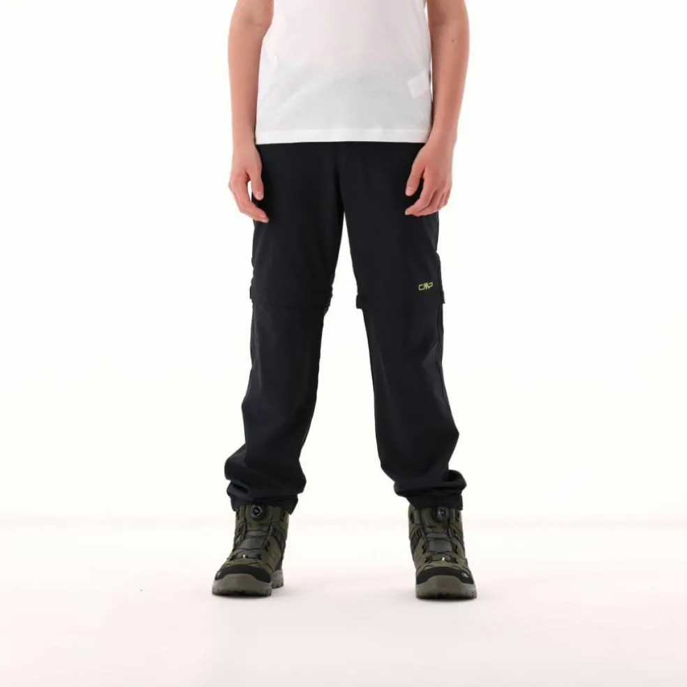 Pantaloni da bambino zip-off tessuto elasticizzato
