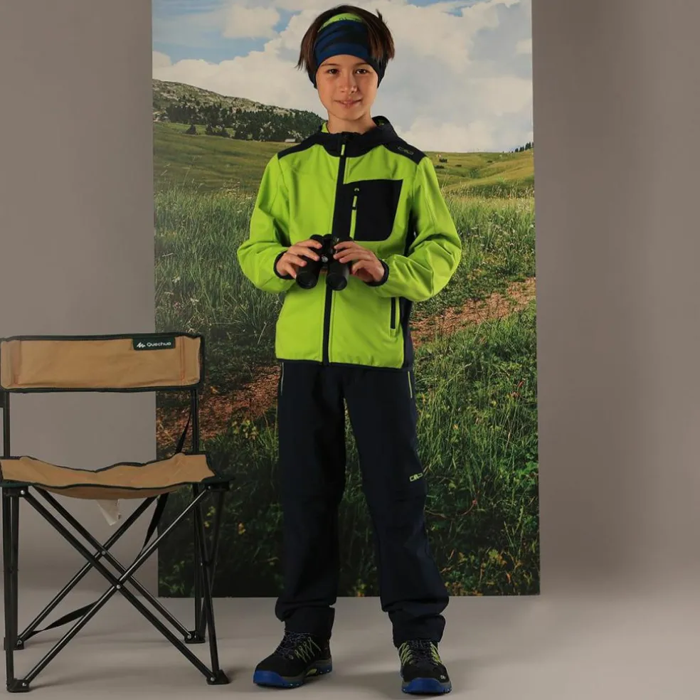 Pantaloni da bambino zip-off tessuto elasticizzato