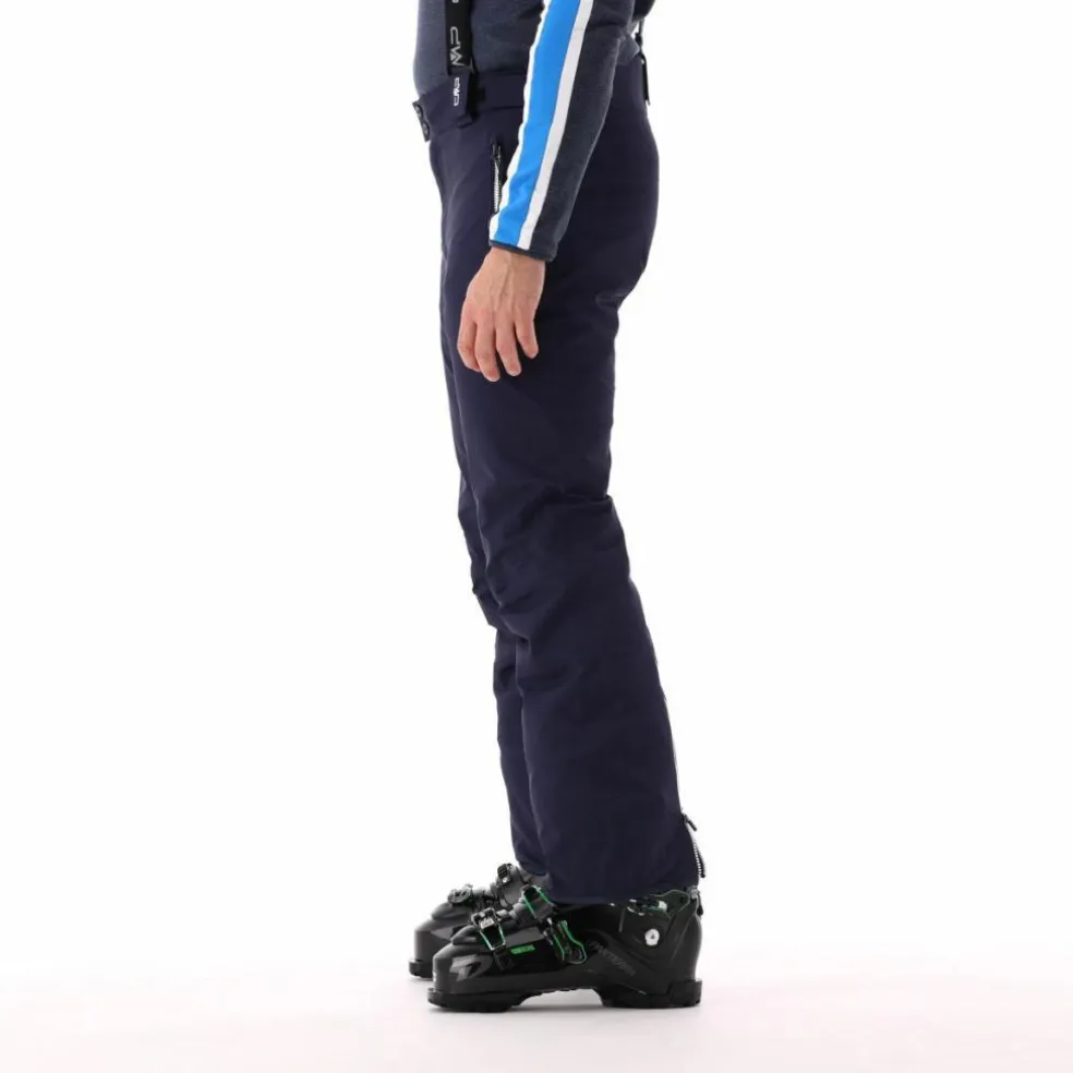 Pantaloni elasticizzati da sci tinta unita