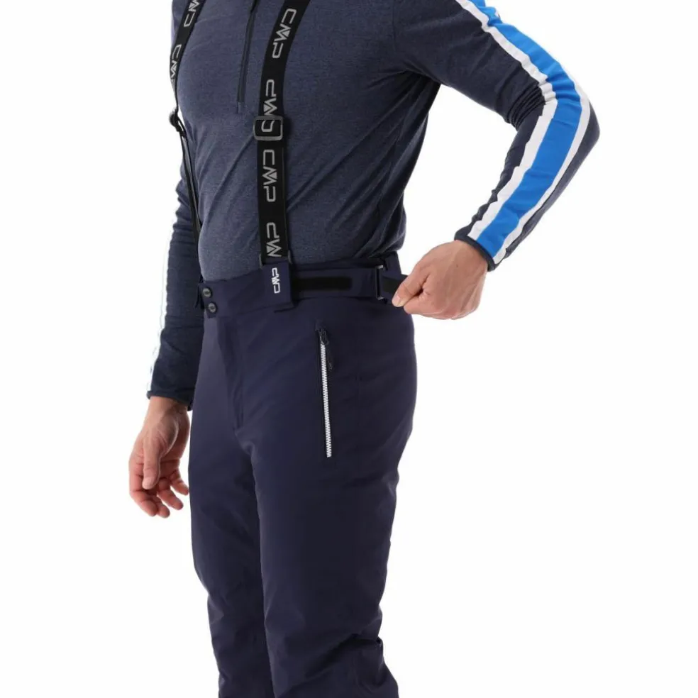 Pantaloni elasticizzati da sci tinta unita