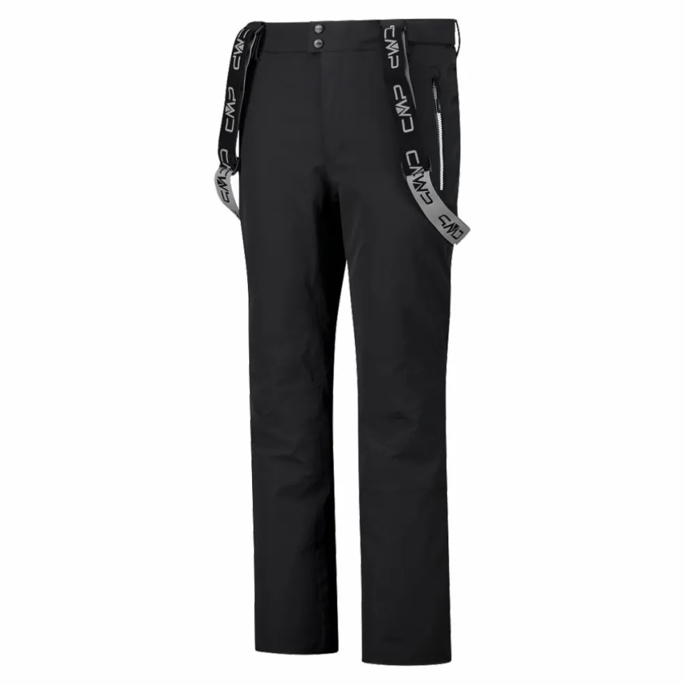 Pantaloni elasticizzati da sci tinta unita