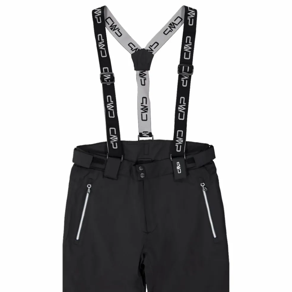 Pantaloni elasticizzati da sci tinta unita