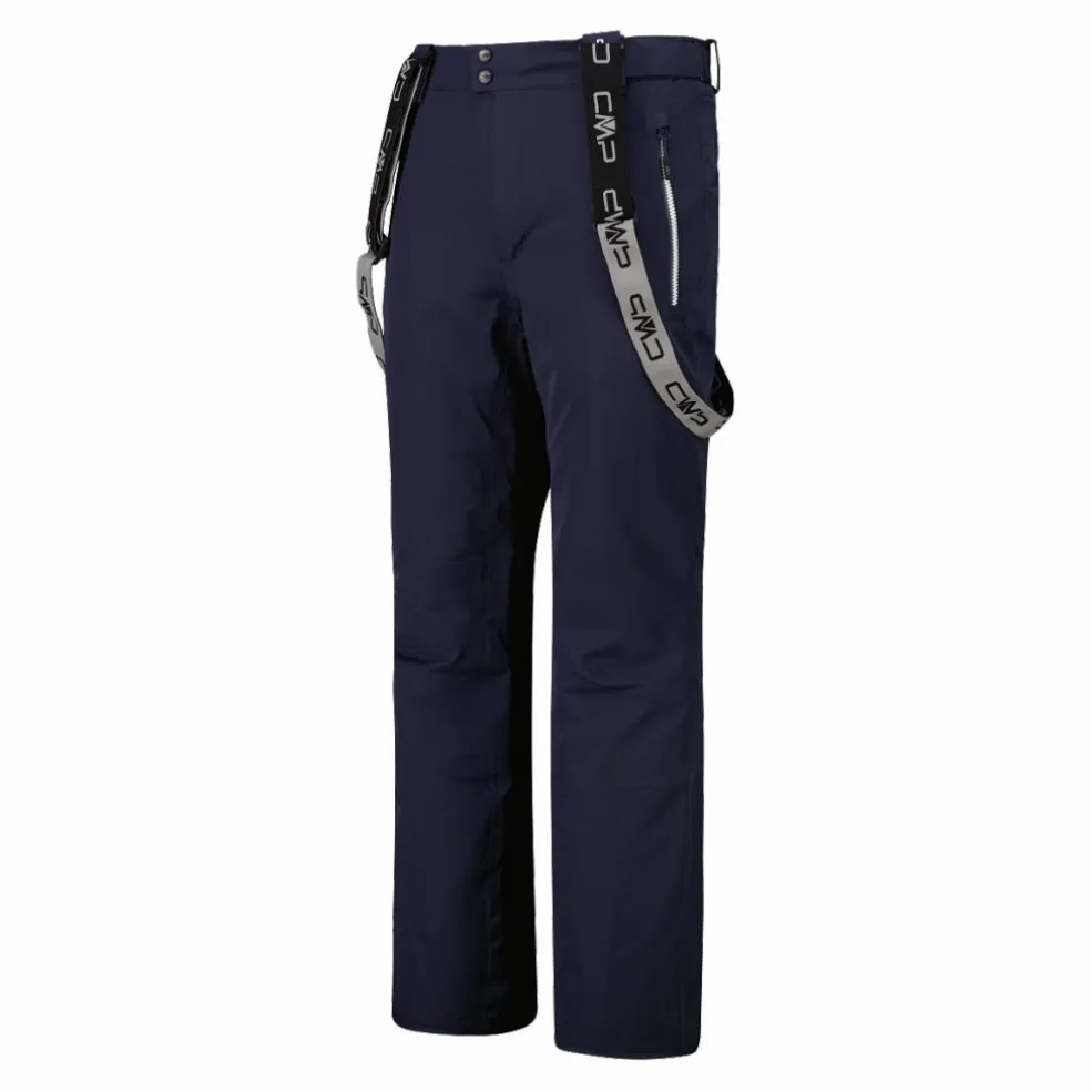 Pantaloni elasticizzati da sci tinta unita
