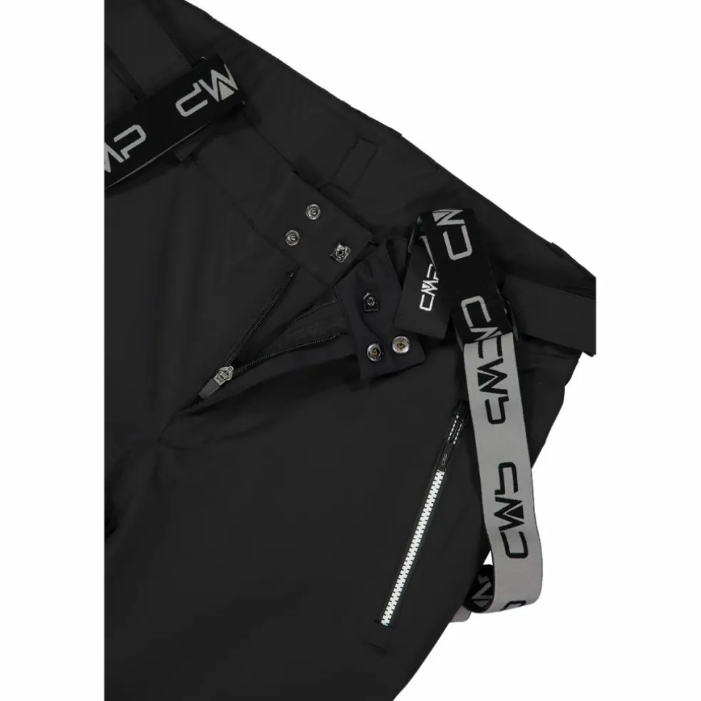 Pantaloni elasticizzati da sci tinta unita